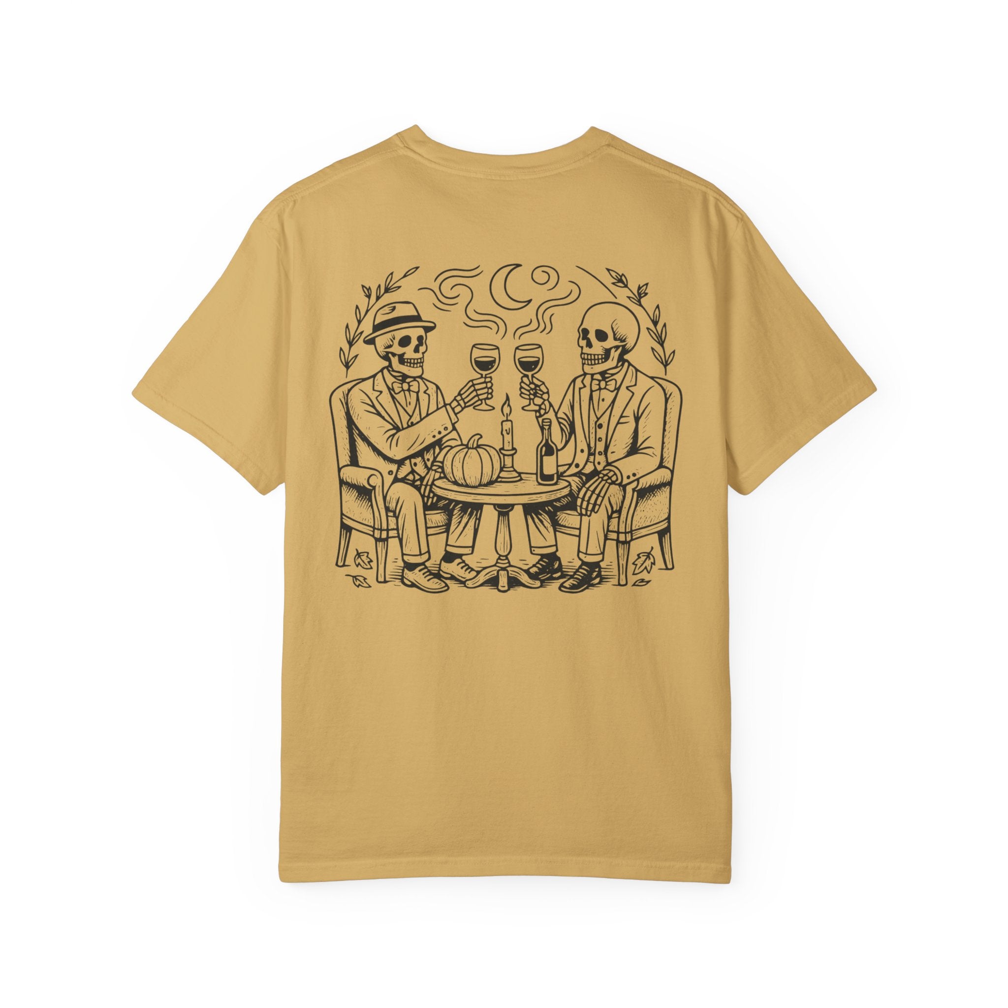 Gentlemen’s Toast B&W Tee | Comfort Colors Vintage Halloween T-Shirt