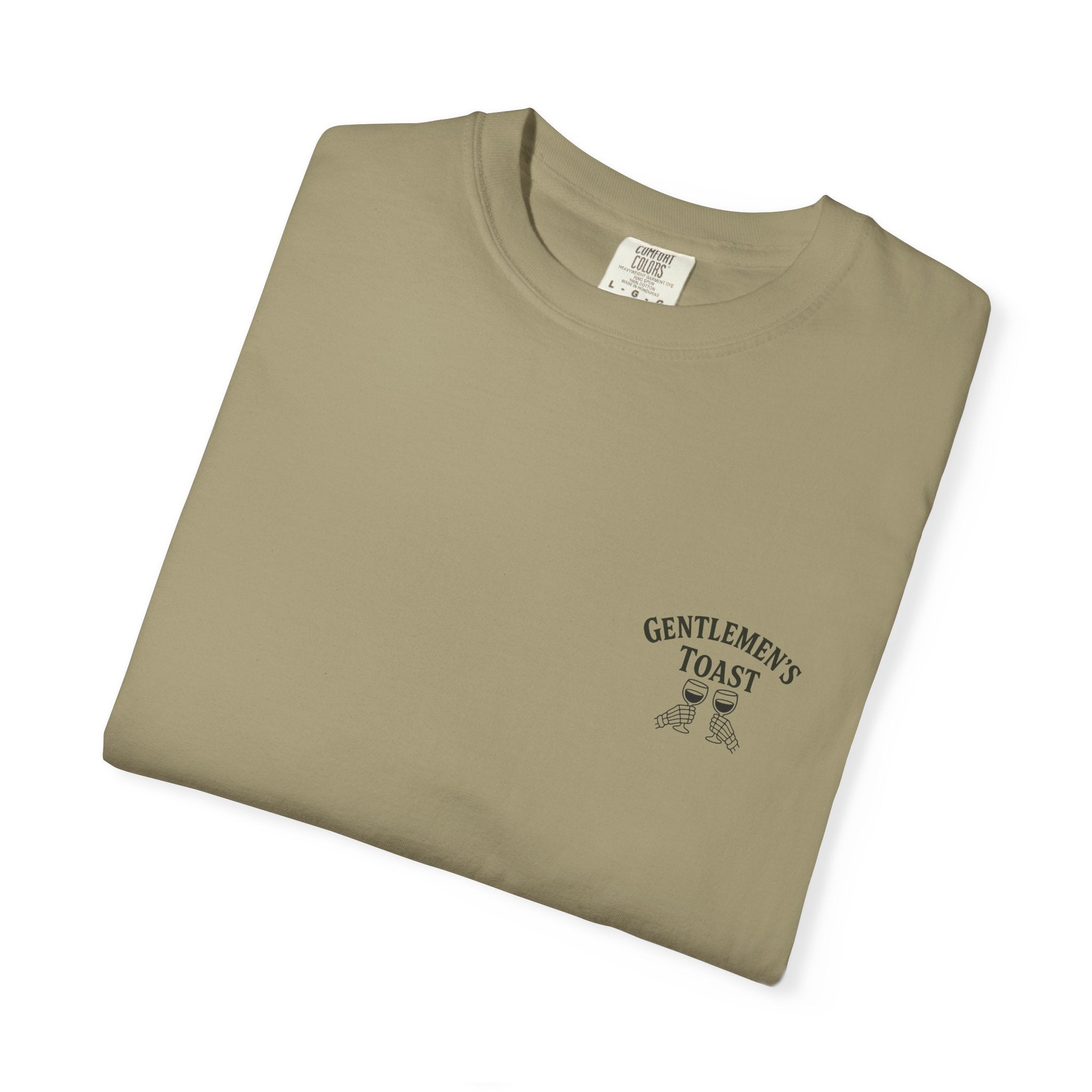 Gentlemen’s Toast B&W Tee | Comfort Colors Vintage Halloween T-Shirt