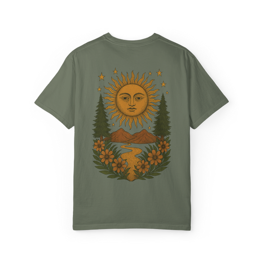Rising Sun Tee | Comfort Colors Vintage Graphic T-Shirt