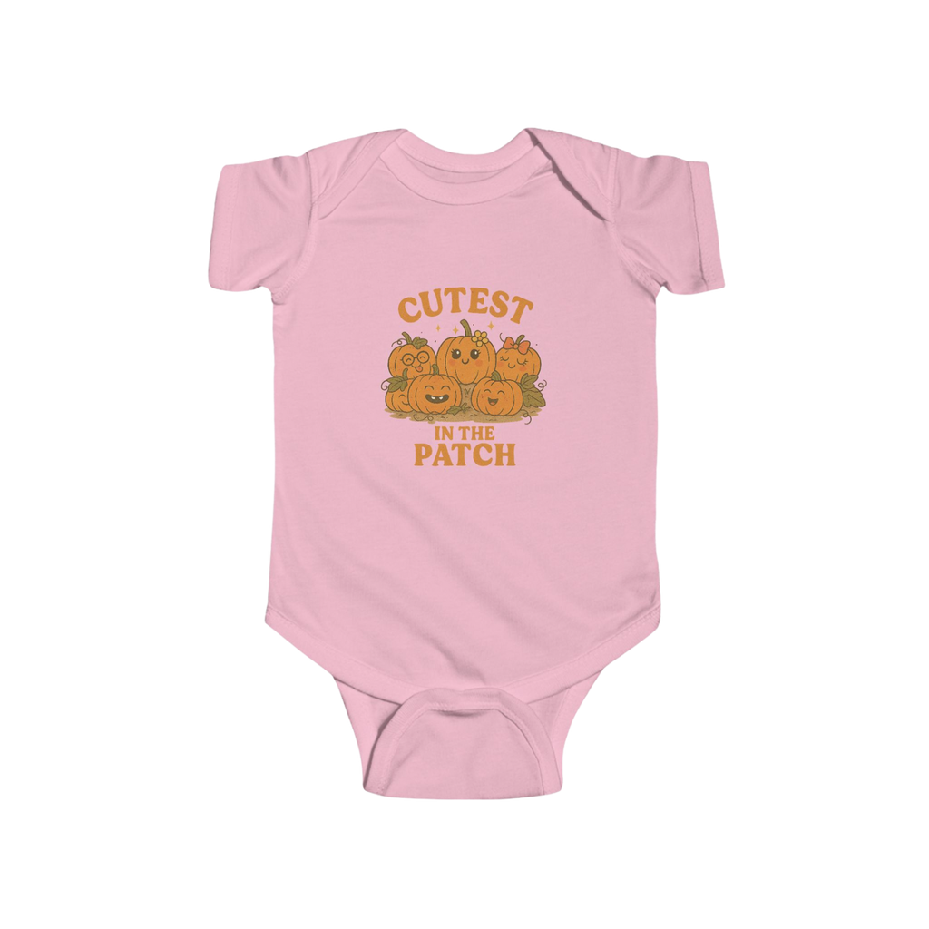 Cutest In The Patch Infant Bodysuit | NB-24M Perfect Baby Shower Gift, Halloween Outfit, Newborn Apparel, Cute Baby Clothes, Fall Fashion